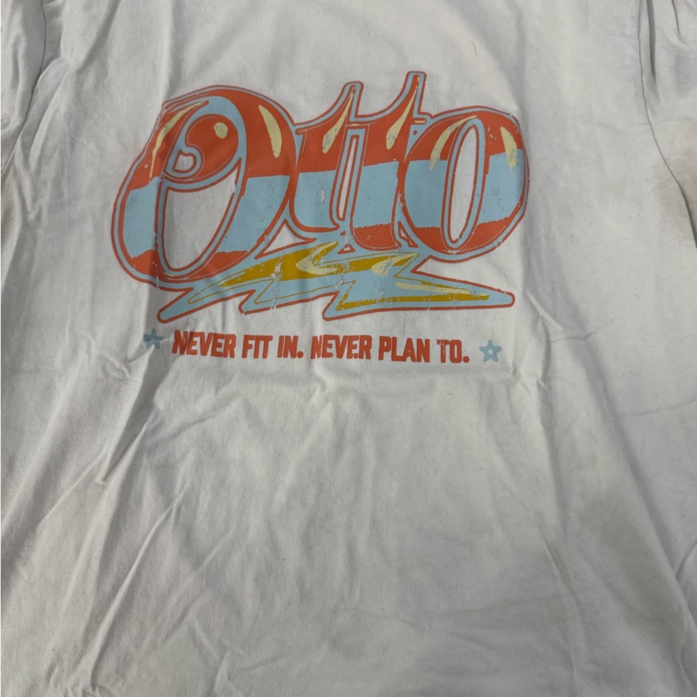 OTTO White and Red Short Sleeve Tee